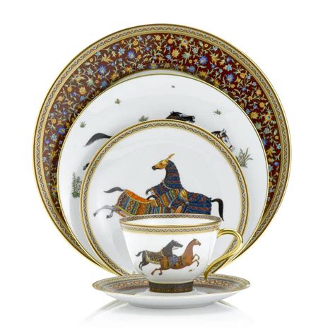 hermes horse china set|very expensive dining set hermes.